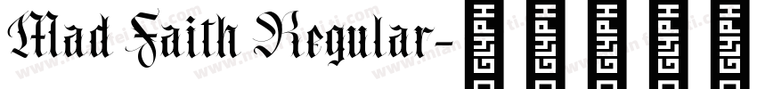 Mad Faith Regular字体转换